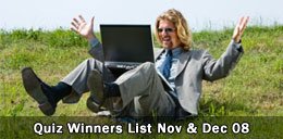 Quiz Winners List